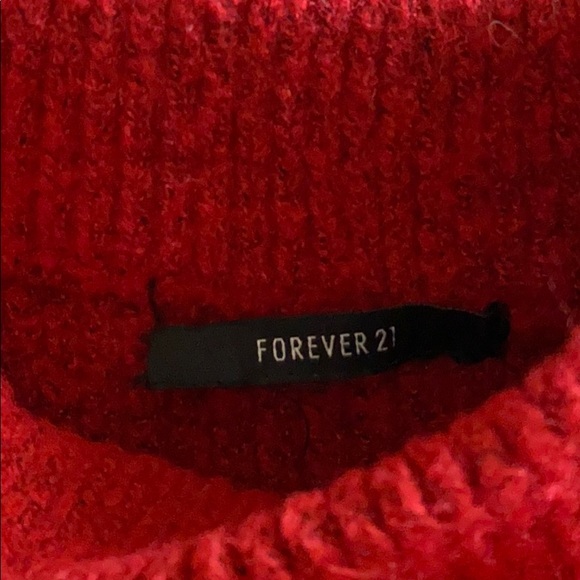forever 21 red chunky sweater - Picture 2 of 2